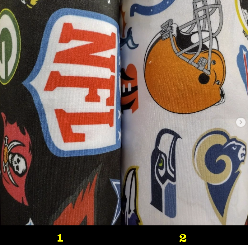 NFL Designer Inspired Fabrics 4 way Stretch Spandex