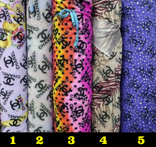 PRE OWNED $14.50 a yard Spandex 4 way Designer Inspired Fabric