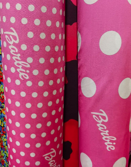 Barbie Colorful Inspired Fabric 4 ways Spandex