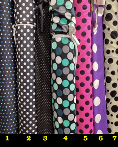 Poka Dots Designer Inspired Spandex 4 Way Stretch