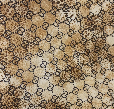 silk stretch fabric,medusa design sold by panels ⋆ Gucci Silk Twill