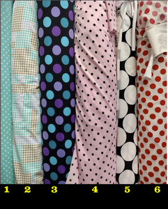 Poka Dots Designer Inspired Spandex 4 Way Stretch