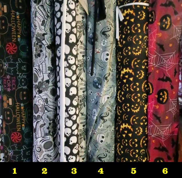 Holloween Designer Inspired Fabric 4 ways Spandex
