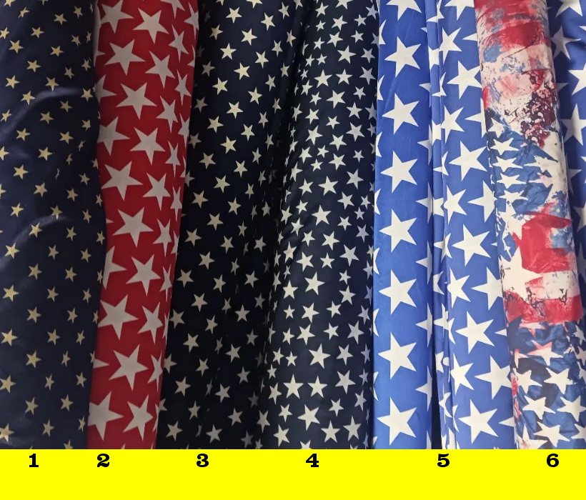 Stars and Stripes 4 way Spandex 16.99 at checkout