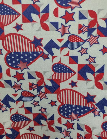 4th of July Colorful Inspired fabrics new