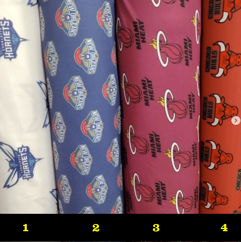 NBA Super Soft Fluffy Stadium Blanket-House blanket-Robe Material 2 yard Min. Order.