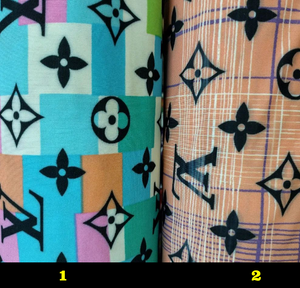 Pre-Owned Designer Inspired Fabric 4 ways Spandex
