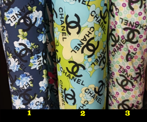 PRE OWNED $14.50 a yard Spandex 4 way Designer Inspired Fabric
