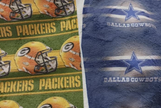 Many teams to choose from. Go to Collection on Home page. Green Bay or Dallas Super Soft Cuddly Stadium Blanket-House blanket-Robe Material