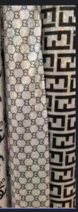 Holographic White 4 way stretch Designer Inspired Fabric $16.99 a yard
