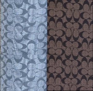 Coach Designer Inspired Fabric Spandex Grey or Brown