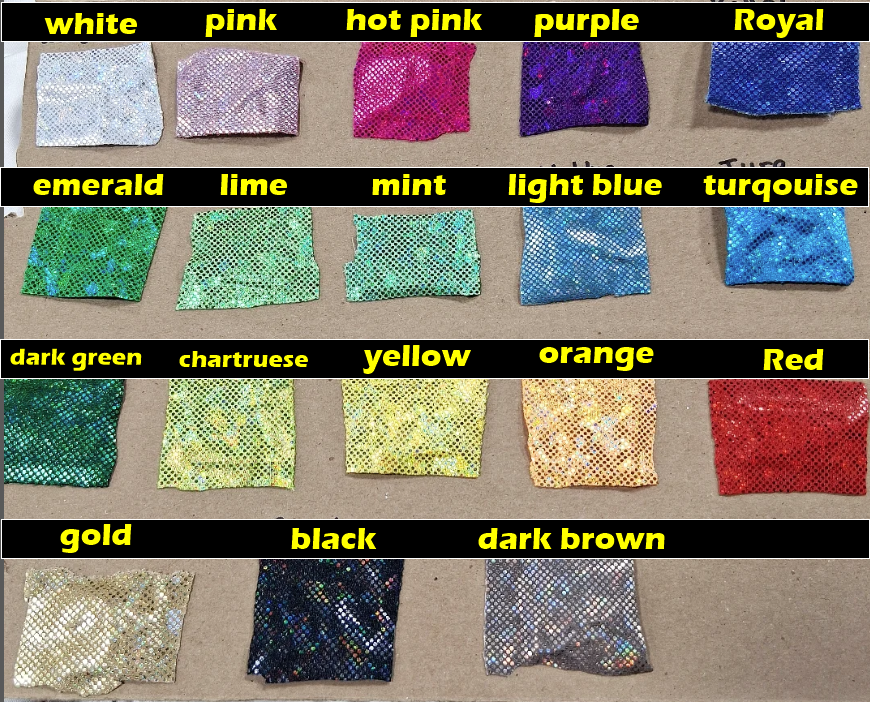 HOLOGRAPHIC VIVID 4 way stretch Spandex