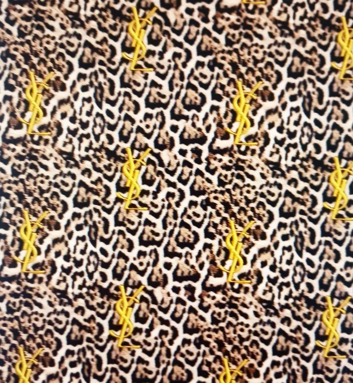 Ysl Print Pattern designer Inspired Spandex Fabric | Designer Spandex and More
