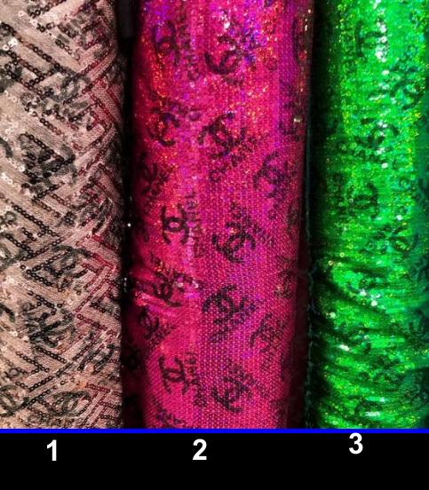 PRE Owned Sequins 4 Way Stretch Spandex Fabric 16.99 at checkout