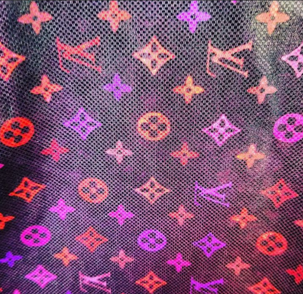 Pre owned HOLOGRAPHIC Designer Inspired Fabrics spandex 16.99 a yard