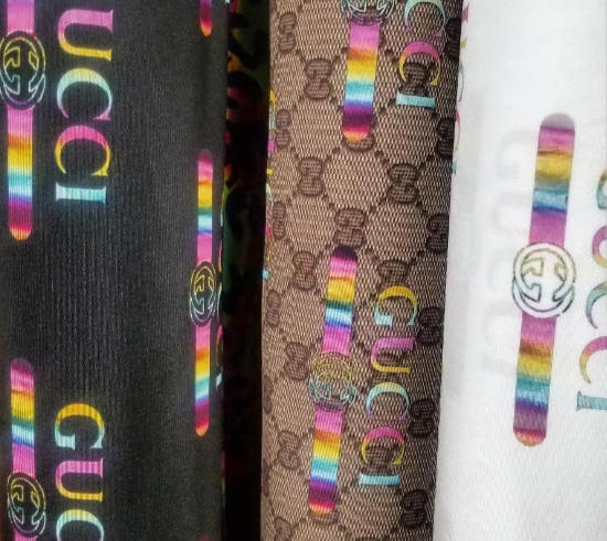 GUCCI Spandex 4 way Designer Inspired Fabric $16.99  at checkout