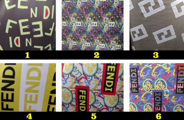 FENDI Spandex 4 way Designer Inspired Fabric $14.99  at checkout