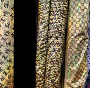 PRE OWNED GOLD RUSH Holographic designer inspired fabrics