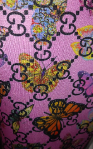Butterfly Inspired Fabric Spandex 4 way Stretch
