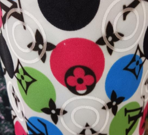 PRE OWNED dots 4 Way Stretch Spandex Fabric  16.99 at checkout