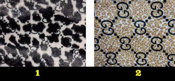 Designer Inspired Gucci Fabric LOW HAIR Fake Fur Fabric $16.99 at checkout
