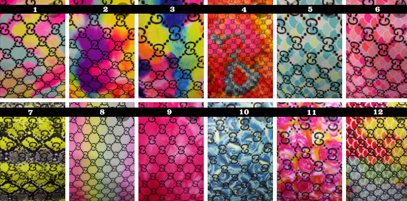 Gucci logo fabric sales