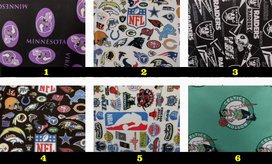 TEAM Inspired Fabric $16.99  at checkout