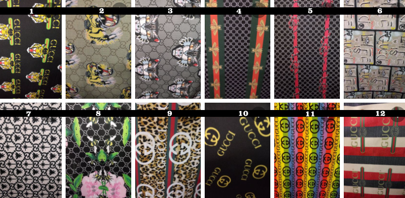 Gucci Designer Inspired 4 way stretch spandex Fabric $16.99