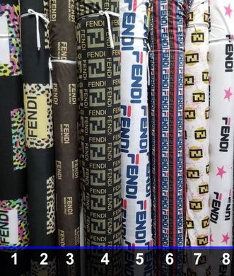 Fendi Designer Inspired fabrics [designer spandex and more]