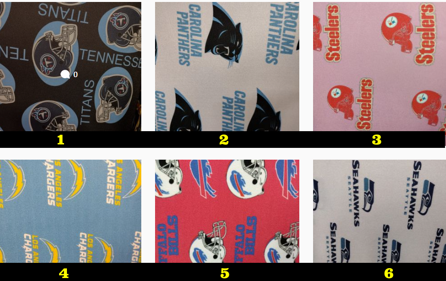 TEAM Inspired Fabric $16.99  at checkout