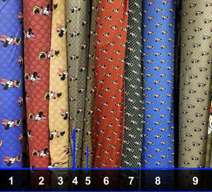 Gucci Mickey inspired fabric [designer spandex and more]