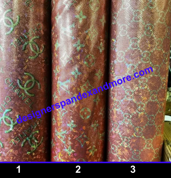 PRE OWNED Holographic designer inspired fabrics