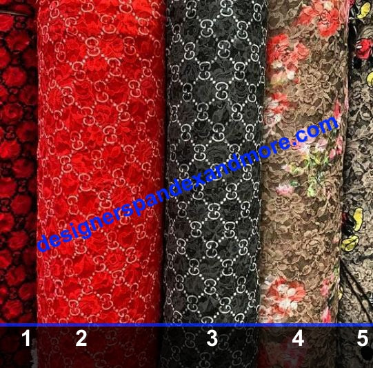 Gucci Designer Inspired 4 way stretch spandex Fabric $16.99