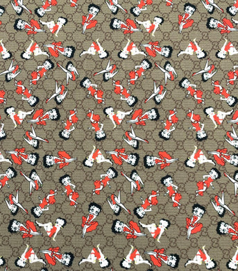 [ Gucci Betty Boop Designer inspired fabrics [Designer Spandex and More]