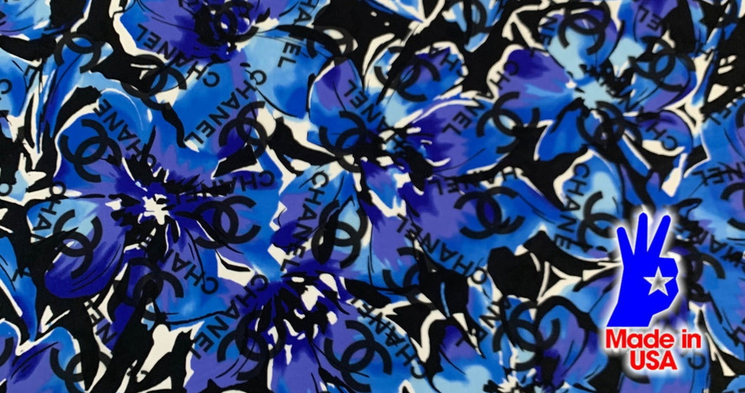 Chanel Blue Designer Inspired Fabrics
