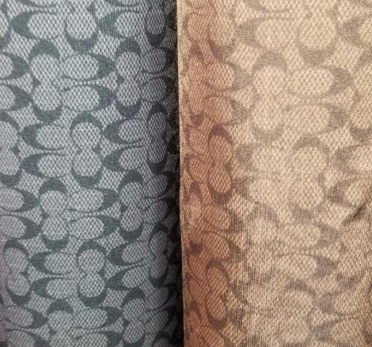 Coach Designer Inspired Fabric Spandex Grey or Brown