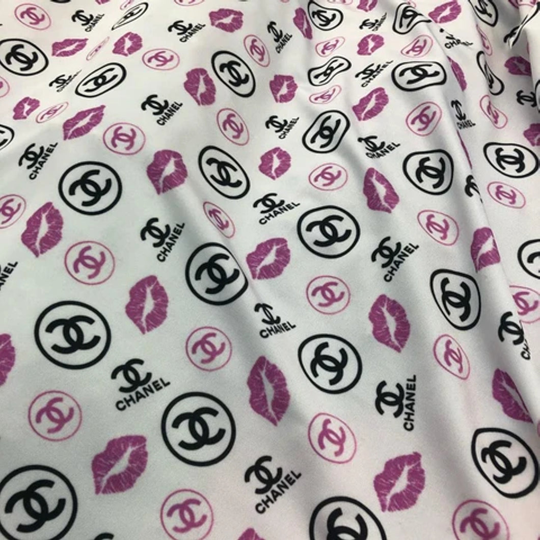 [Chanel Inspired Pink Kisss] - [Designer Spandex and More]