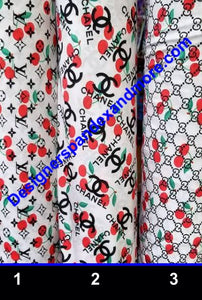 Pre Owned Designer Inspired Fabric 4 way stretch Spandex Fabric