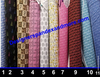 Dior designer inspired fabrics [designer spandex and more]