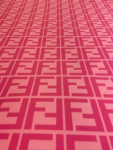 Fendi Red 4 way Stretch Lycra Fabric | Designer Spandex and More