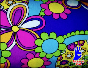 [Groovy Flower Fabric] - [Designer Spandex and More]