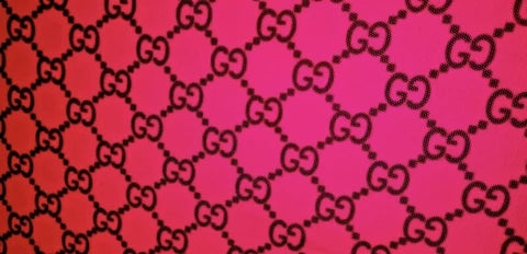 Pink gucci print fabric Clearance