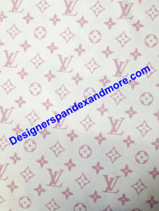 Pre Owned Pink White Designer Inspired Fabric