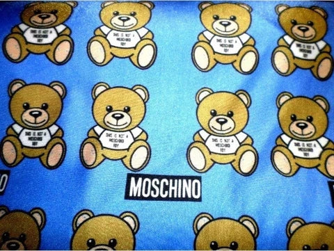 Moschino Blue Bear Designer Inspired Fabrics [designer spandex and more]